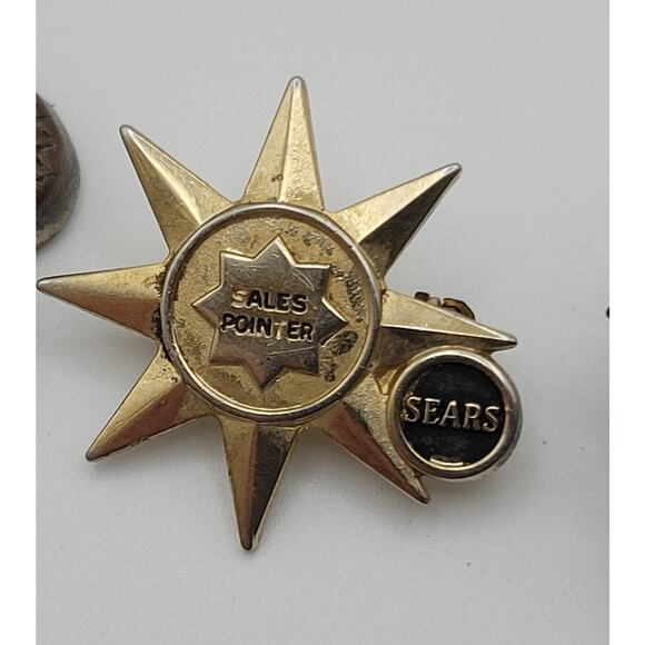 Vintage Sears Lot of 3 Advertisement Lapel Hat Pins Pin Backs Charm Oakbrook - Picture 4 of 12